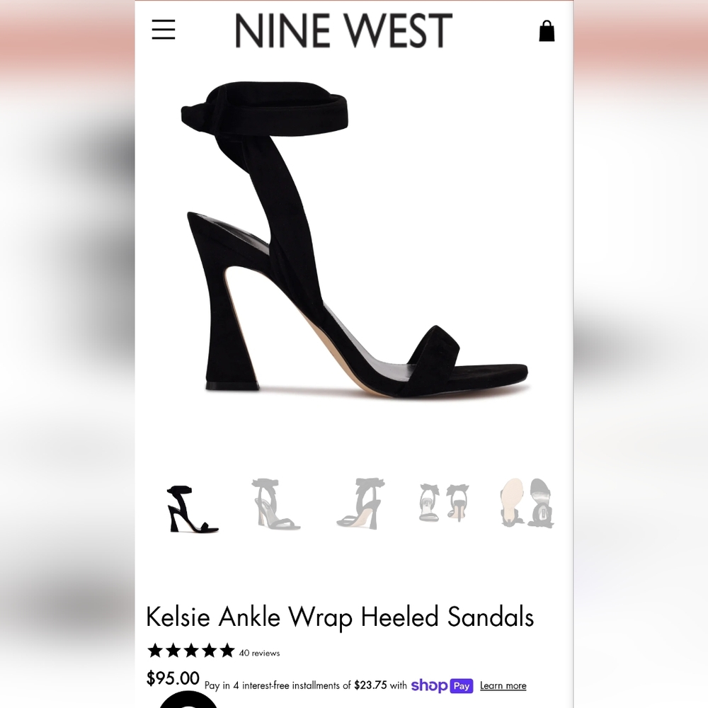 Beautiful, brand New Nine West Kelsie Sandals - Picture 7 of 8